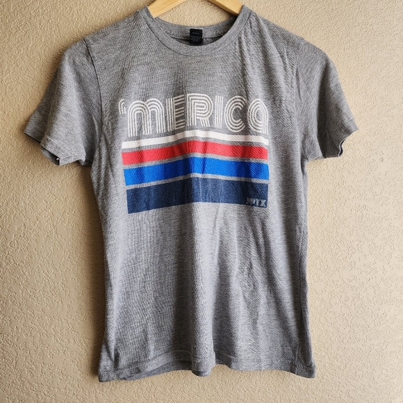 Other - Light gray unisex 'Merica short sleeve shirt Size Youth Large